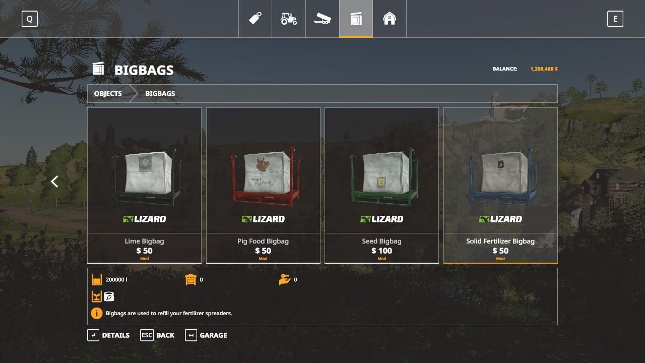 Big Bags and Tanks V 1.0
