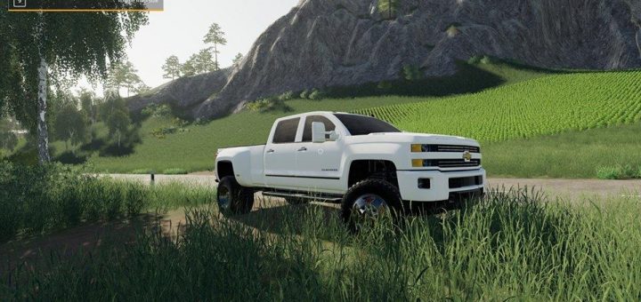 CHEVY LONG BED WITH TRUMP FLAG V1.0 - FS19 mod - FS19.net