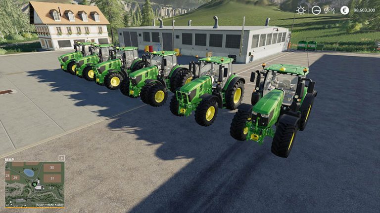 John Deere 6r With Seatcam V 10 Fs19 Mod 9284