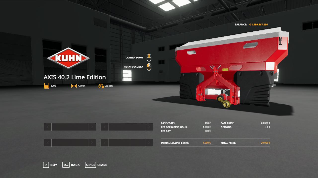 Kuhn Axis 40.2 Lime Edition v 1.0