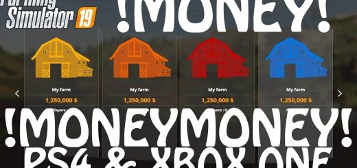 Money Cheat on PS4 & Xbox One v 1.0