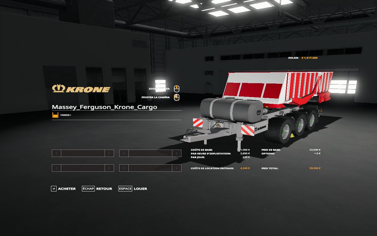 Massey Ferguson Krone Cargo v 1.0.0.1
