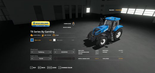 New Holland T8 Series By Gamling v 1.0