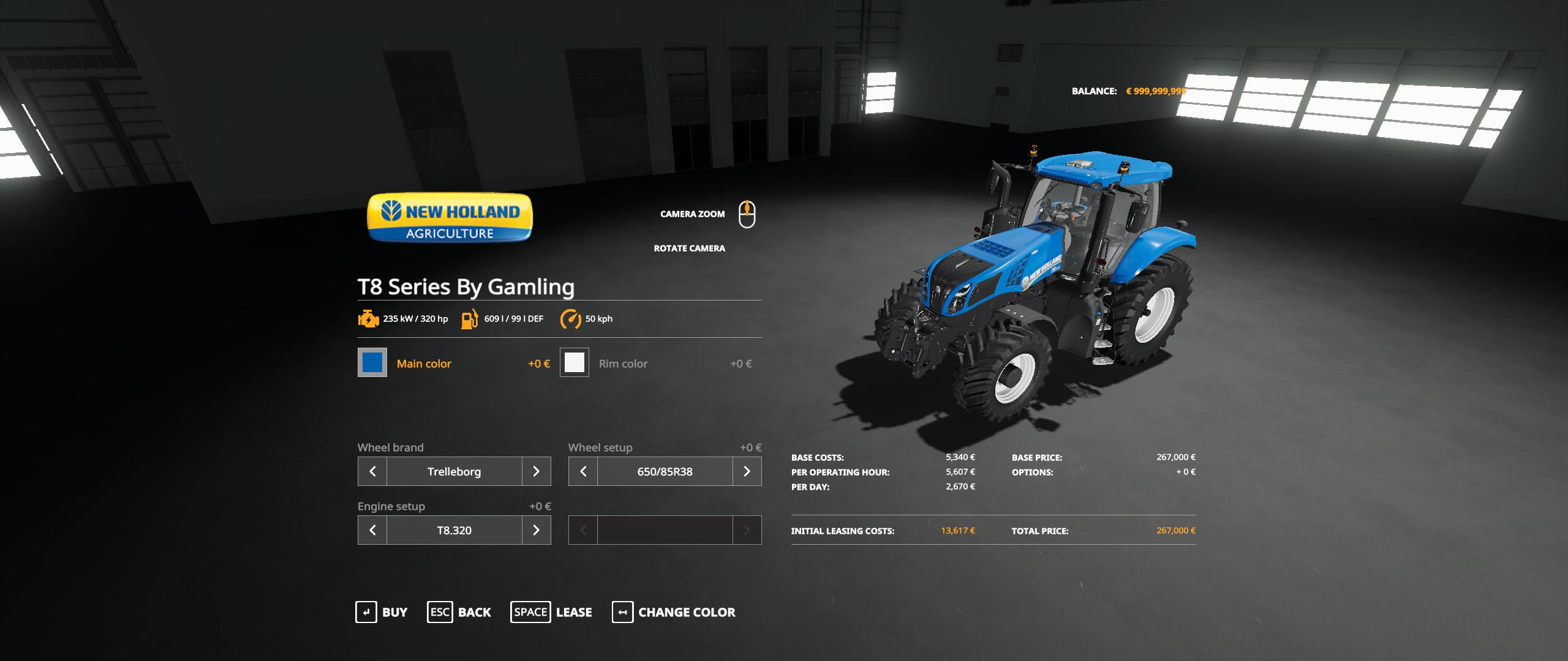 New Holland T8 Series By Gamling v 1.0