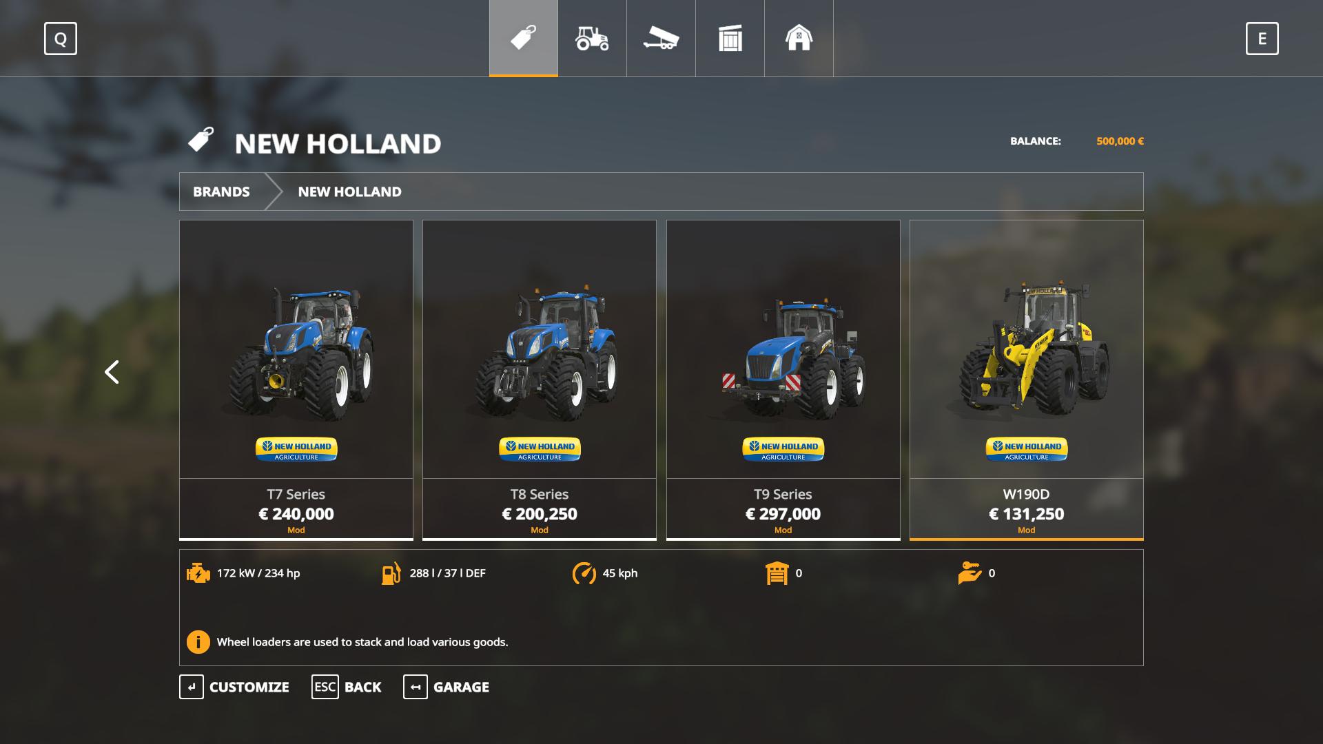 New Holland tractors v 1.0.0.2