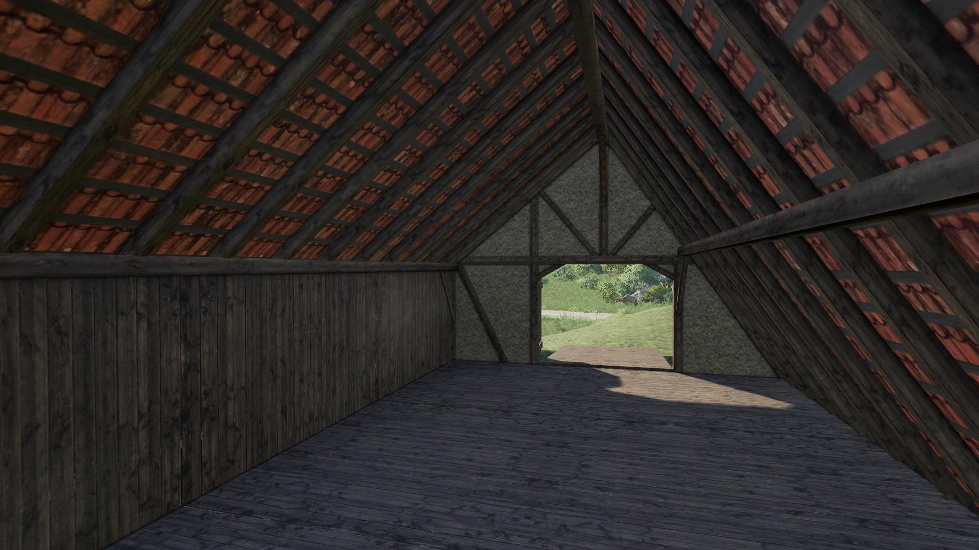 Placeable half-timbered barn v 1.0
