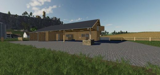 Wooden horse stable with dung v 1.0