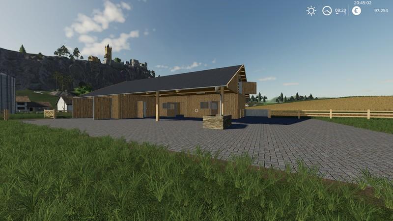 Wooden horse stable with dung v 1.0