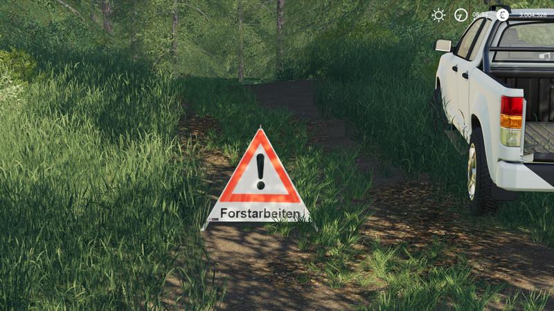 Forest pyramid warning sign v 1.0