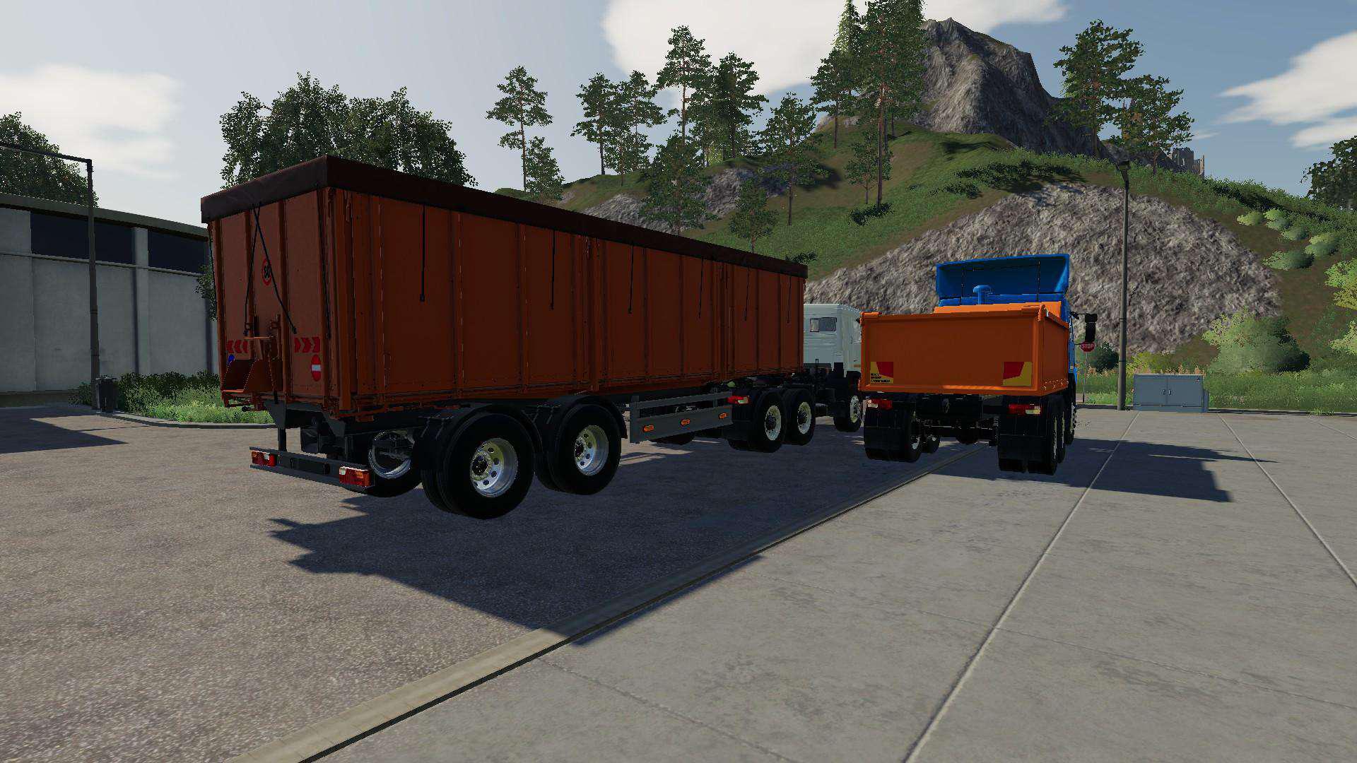 Kamaz 53212 plus semi trailer v 1.0