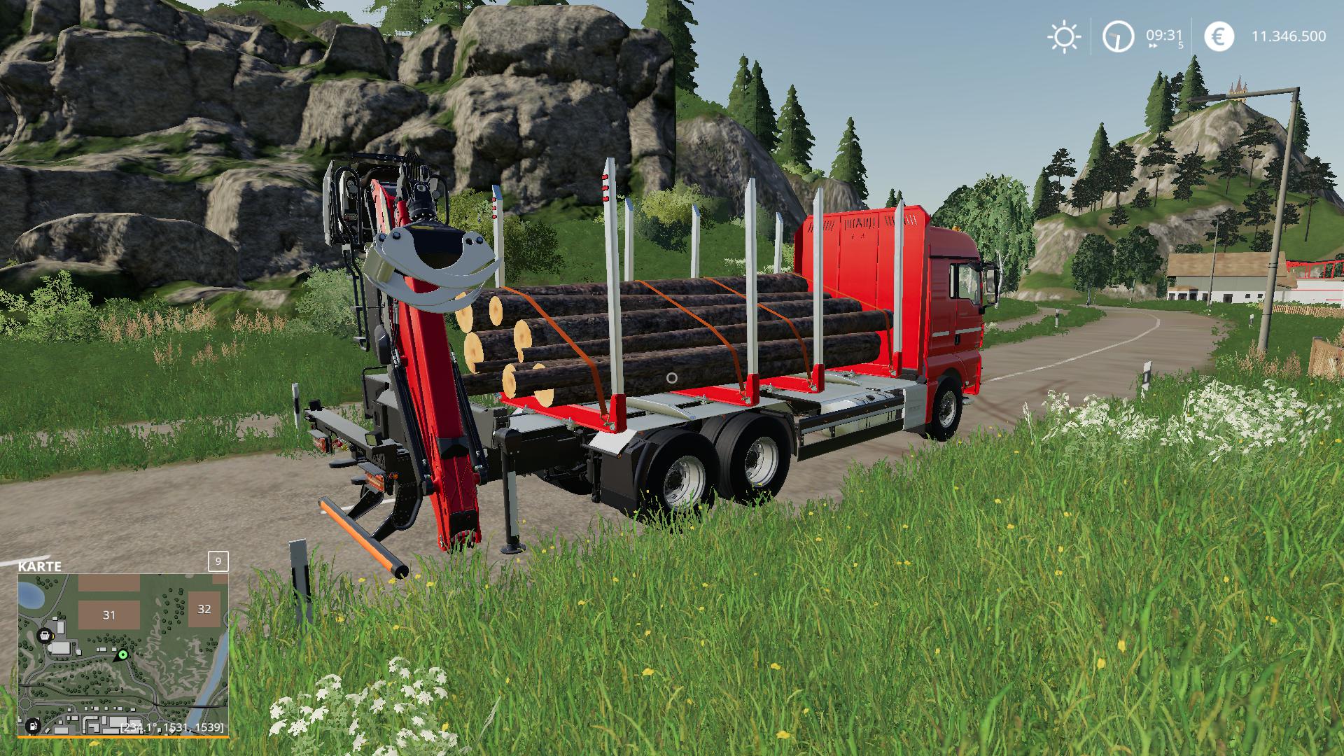 MAN Forst LKW with Autoload Wood v 2.0