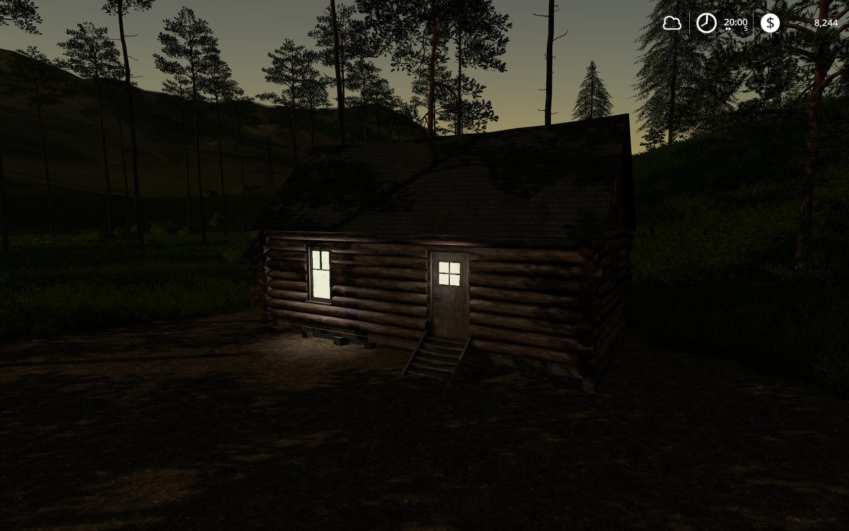 Placeable Log Cabin with sleep trigger v 1.0