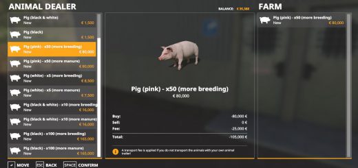 Animal Species - Pig Pack v 1.0