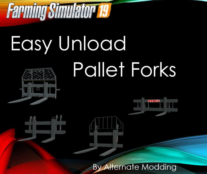Easy Unload Pallet Forks v 1.0