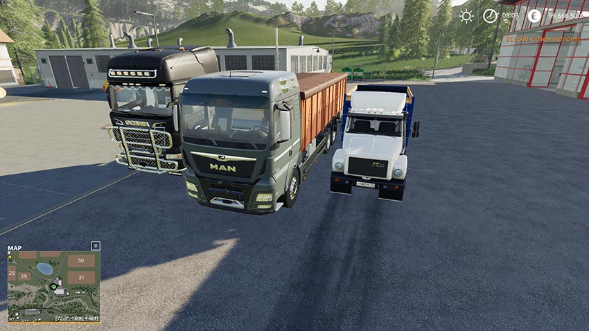 Pack dump trucks with trailers v 1.0
