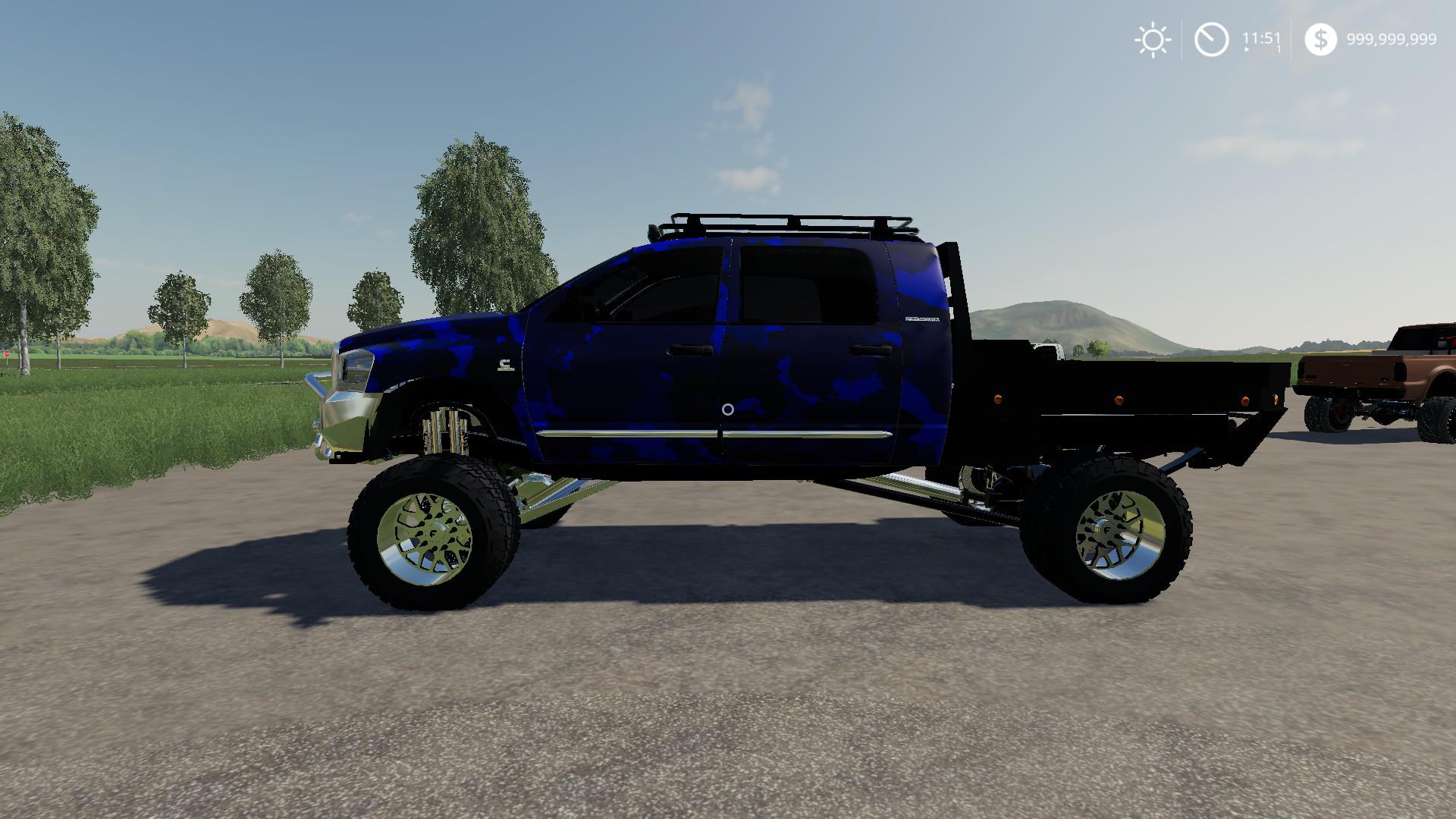 An edit of the 2007 3rd gen cummins added flatbed, wheel options and camo p...