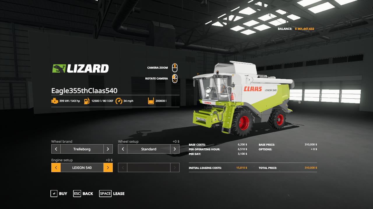 Eagle355th Claas 540 Pack v 1.0