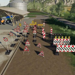 Barrier pack placeable v4.0 - FS19 mod - FS19.net