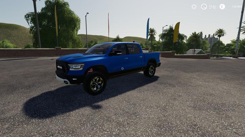Dodge Ram 1500 blue flashing beacon v 1.0