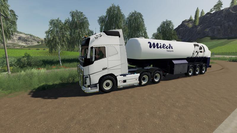 Milk transport semi-trailer v 1.0