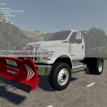 Ford F750 Flatbed Plow Truck v1.0