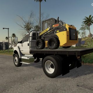 Ford F750 Flatbed Plow Truck v1.0 - FS19 mod - FS19.net