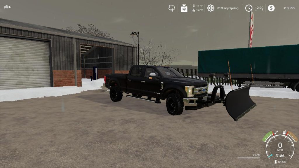 Ford f250 snow plow v1.0 - FS19 mod - FS19.net