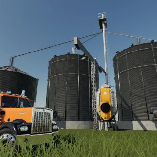 US grain silo complex with dryer v1.1 - FS19 mod - FS19.net