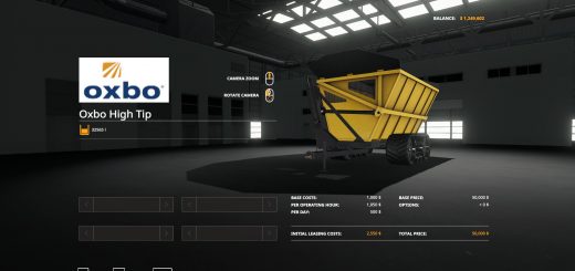 FS19 Oxbo Dump Cart v1.0