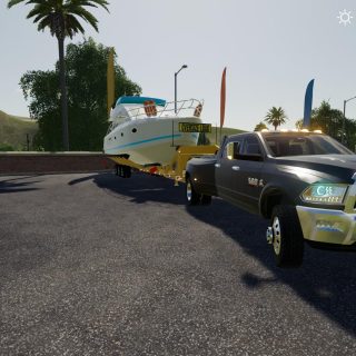 Oversize Boat Trailer v1.0 - FS19 mod - FS19.net