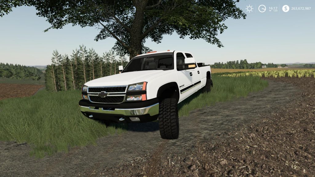 2006 CHEVROLET 2500HD DURAMAX WHITE LIGHTS V1.2.1 - FS19 mod - FS19.net