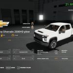 2020 Chevy plow truck v1.0