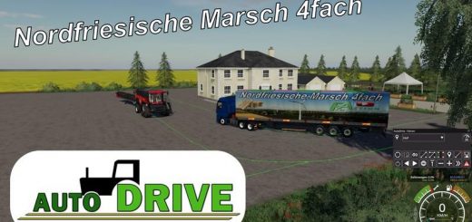 AutoDrive route network NF March 4-way with trenches v1.0