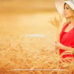 Blonde woman in wheat farm Menu Background v1.0