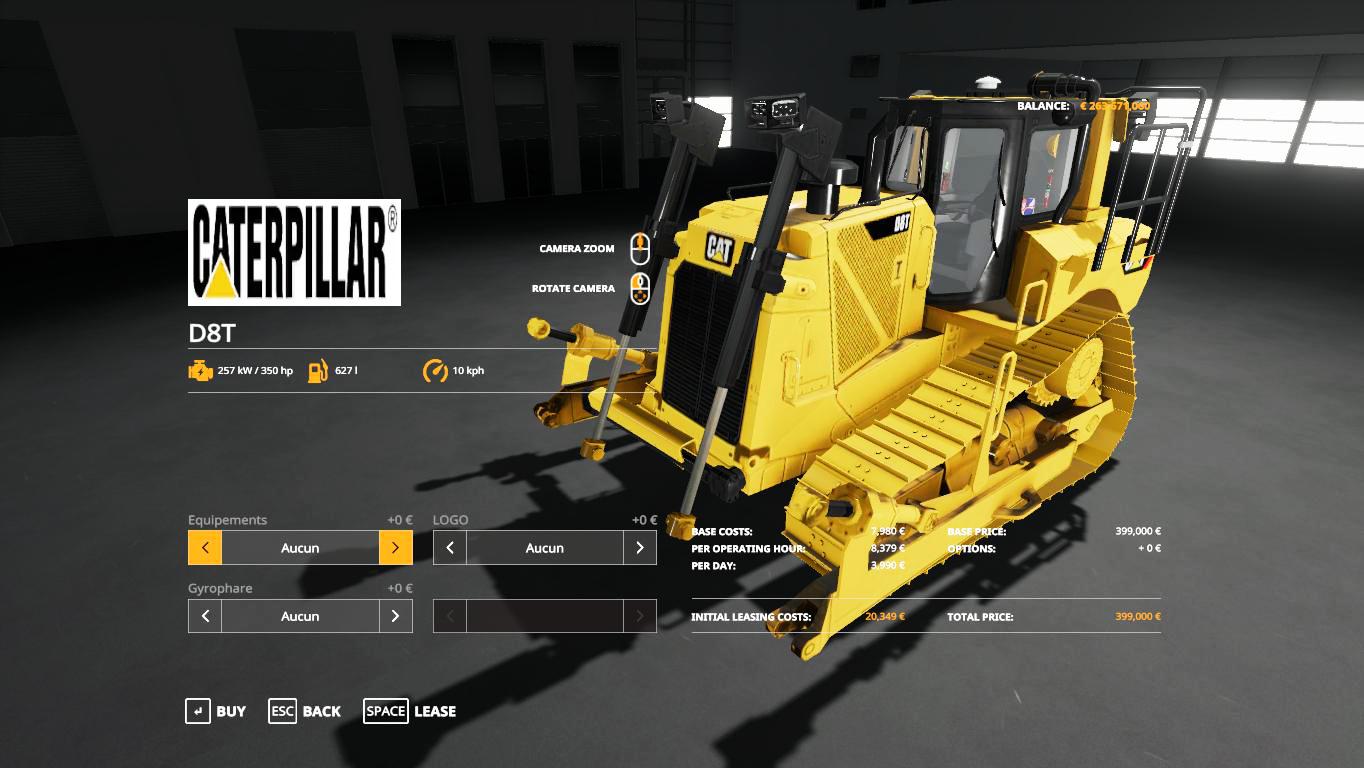 Bulldozer Caterpillar D8t Sdm V10 Fs19 Mod 6986