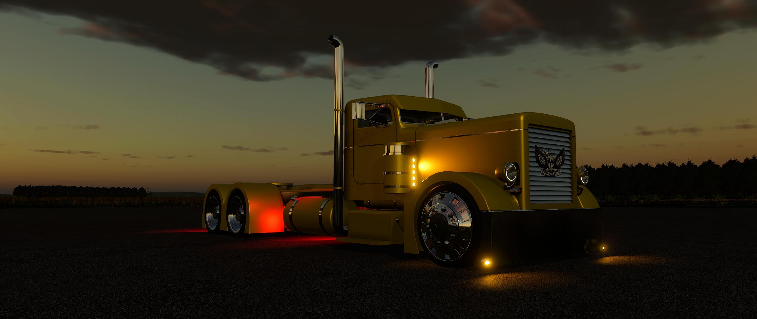 Peterbilt 379 пламя