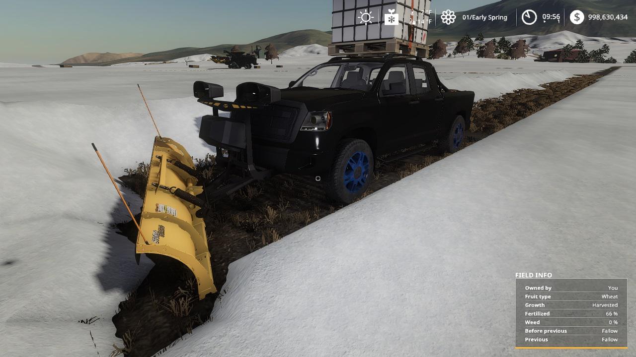 Pickup 2014 snow plow v1.0 - FS19 mod - FS19.net.