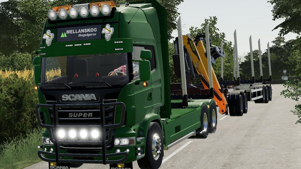 Scania r730 log truck v1.0 - FS19 mod - FS19.net