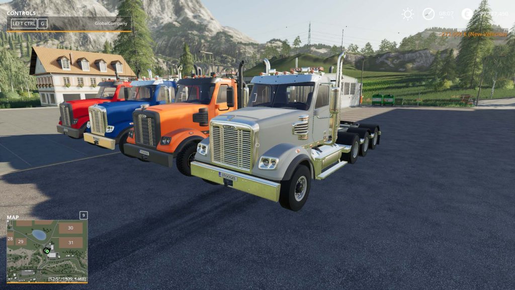 FREIGHTLINER 122SD V1.0 - FS19 mod - FS19.net