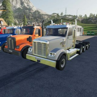 FREIGHTLINER 122SD V1.0 - FS19 mod - FS19.net