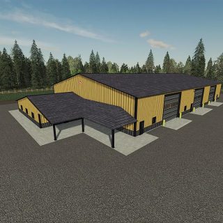 GLX MORTON POLE BARN 72X160 V1.0 - FS19 mod - FS19.net