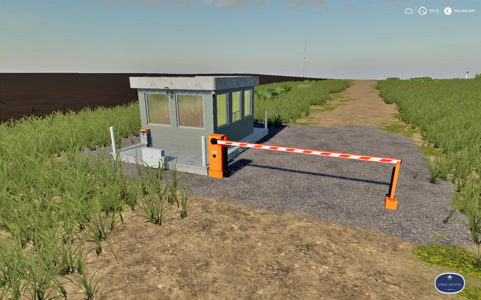 PLACEABLE SECURITY BOOTH WITH BARRIER V1.0 - FS19 mod - FS19.net.