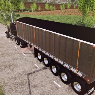 LIZARD END DUMP BULK TRAILER + PUP TRAILER V1.1 - FS19 mod - FS19.net