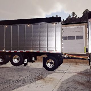 LIZARD END DUMP BULK TRAILER + PUP TRAILER V1.1 - FS19 mod - FS19.net