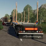 SCANIA WOODTRUCK AND TRAILER V1.1