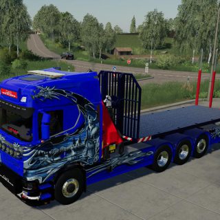 SCANIA NG HKL AND CRANE V1.1 - FS19 mod - FS19.net