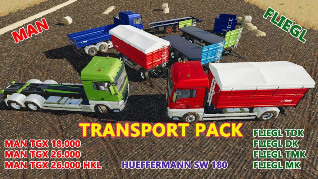 Fliegl Transport Pack V12 Fs19 Mod 4739