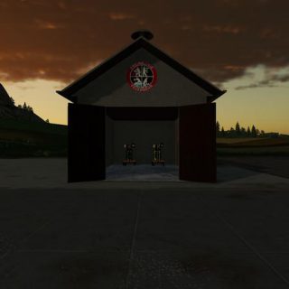 SMALL FIRE DEPARTMENT TOOL SHED V1.1 - FS19 mod - FS19.net