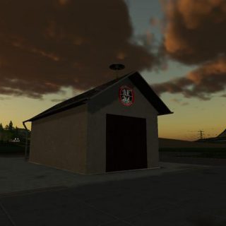 SMALL FIRE DEPARTMENT TOOL SHED V1.1 - FS19 mod - FS19.net