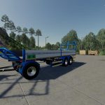 TRAILER 3 AXLE WITH PLATFORM FOR SCANIA S580 TRUCK V1.0